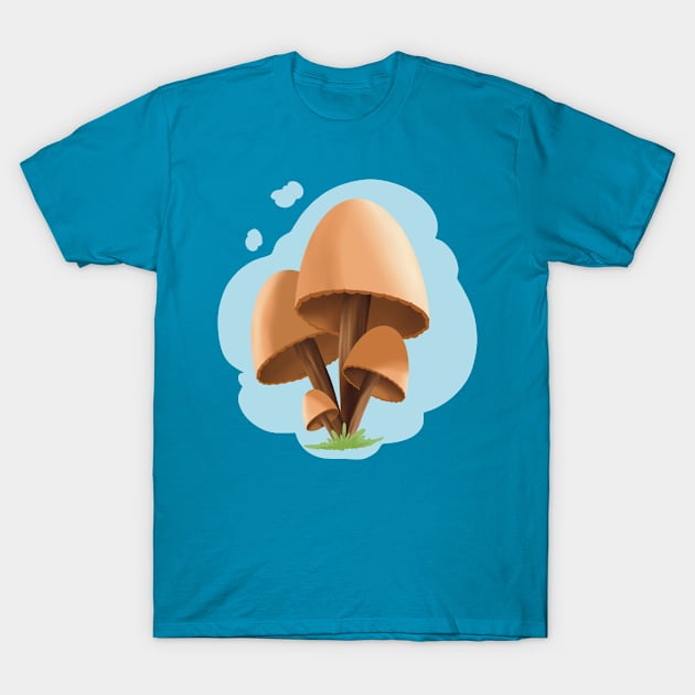 Mushroom design T-Shirt by Xatutik-Art